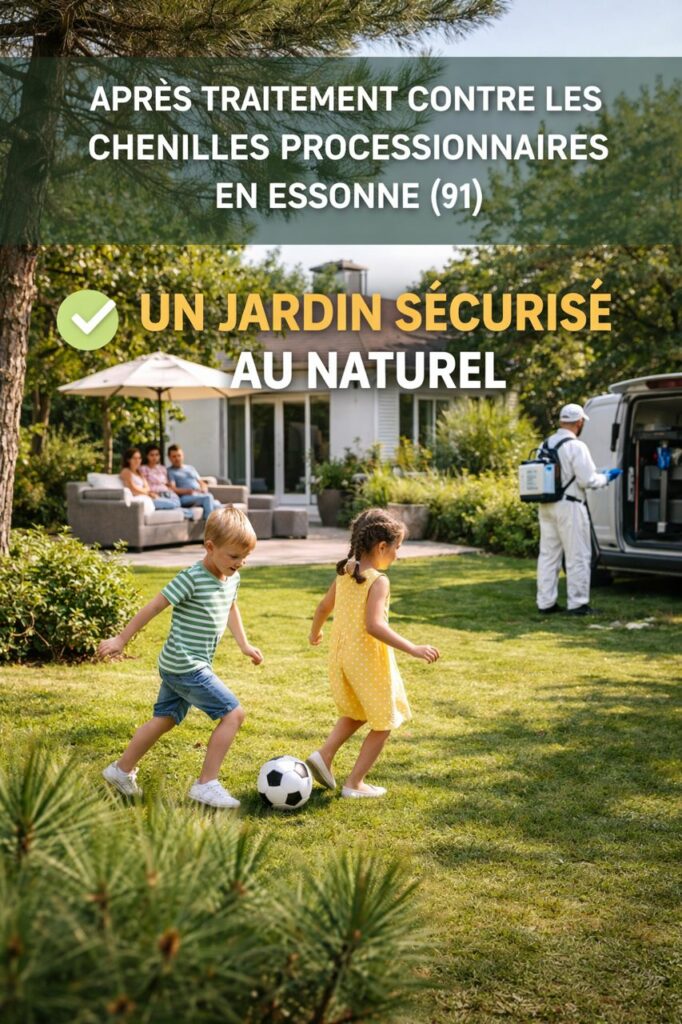 Traitement chenilles processionnaires jardin Massy 91